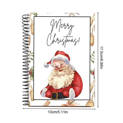 Christmas Gift Card Book Holder – Spiral Bound Holiday Greeting Card Album & Keeper
