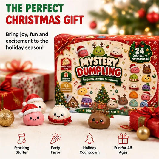 24-Day Cute Dumpling Advent Calendar – Christmas Holiday Countdown Gift Set